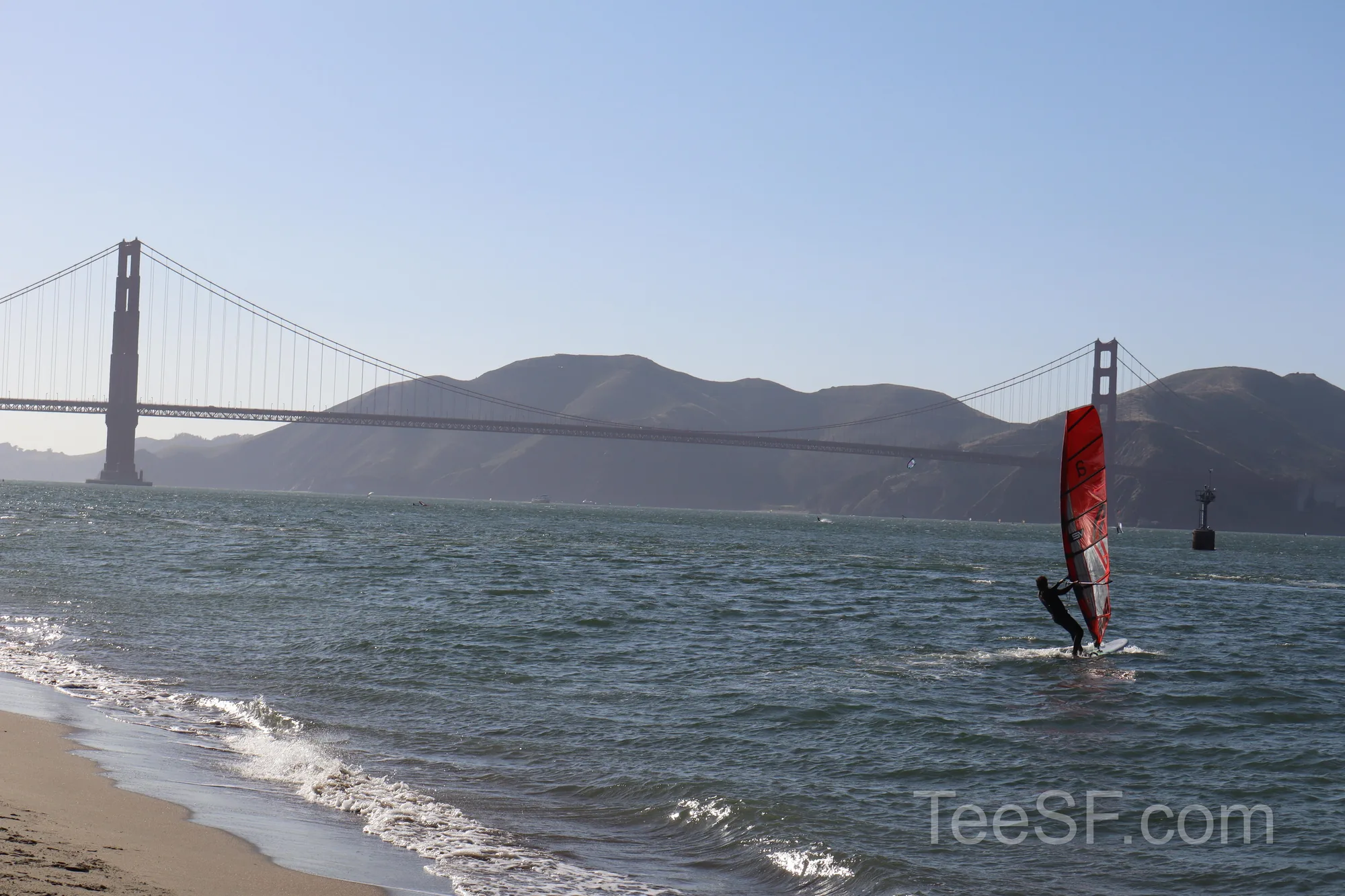 golden Gate Bridge From Beach during a Stripe Sessions 2026 visit in San Francisco.